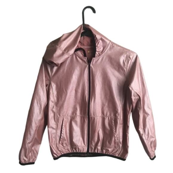 Girls Size Large (10/12) Pink Zella Hooded Jacket - Picture 1 of 4